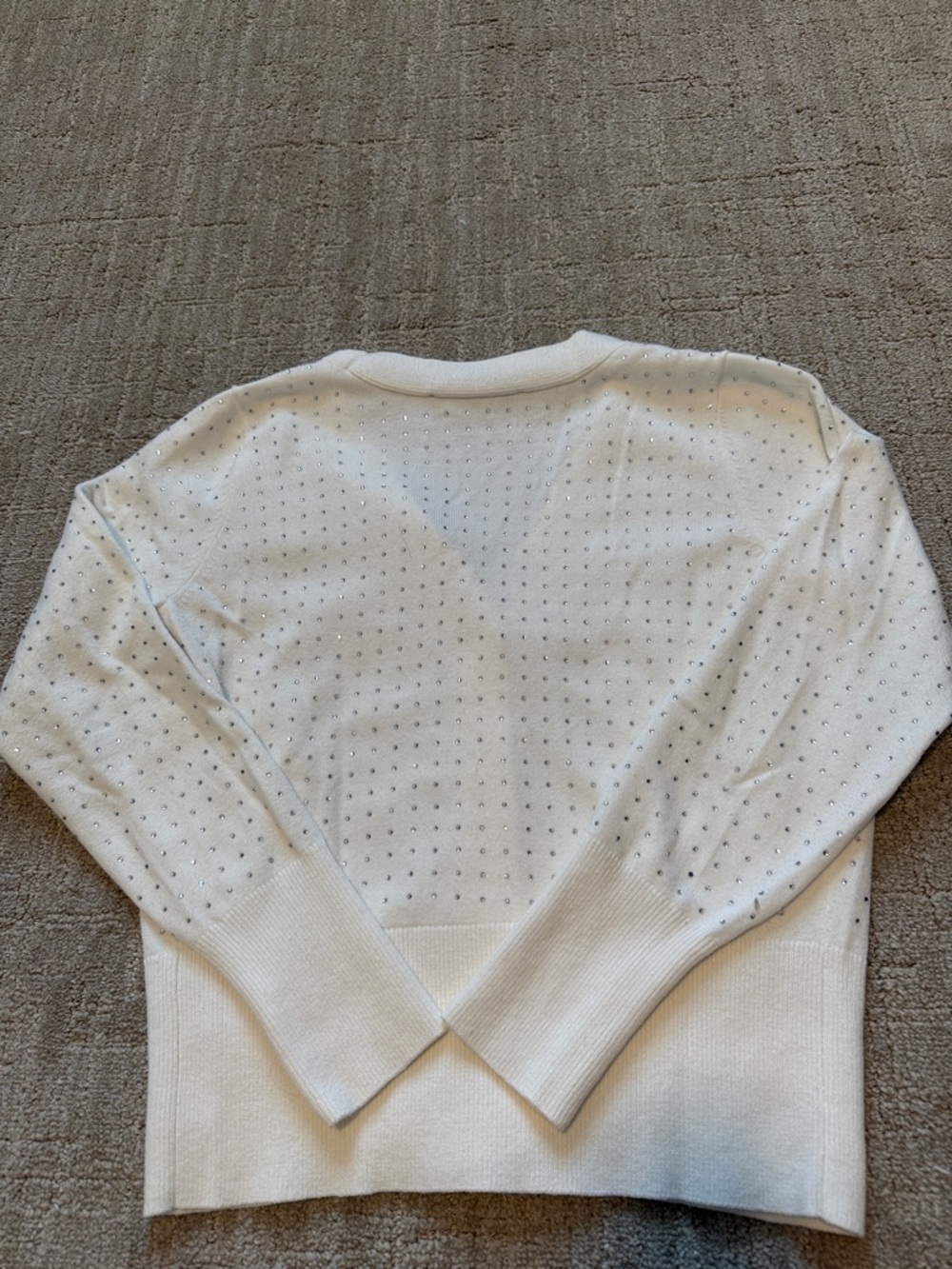 White House Black Market white cardigan sz S - Picture 4 of 5